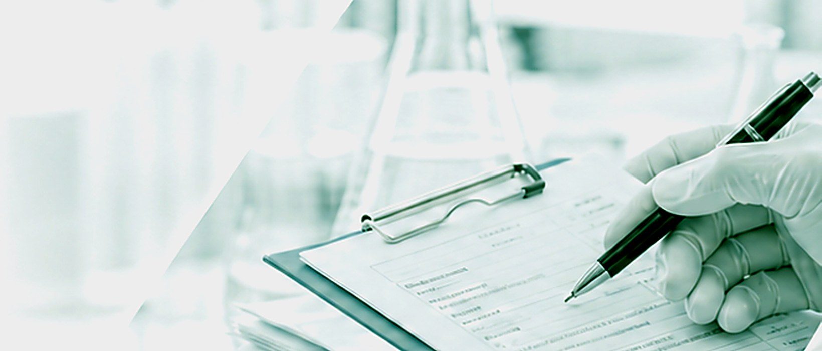 Clinical research associate checking source data against the eCRF at an investigational site.
